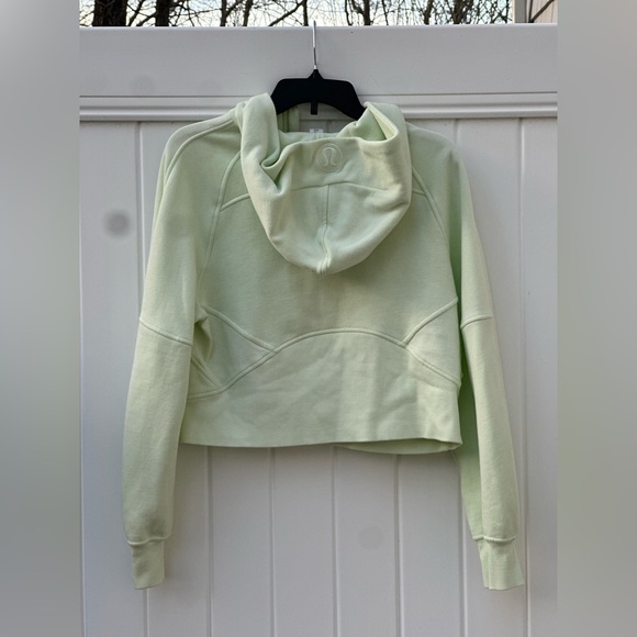 Lululemon Athletica Light Green Cropped Hoodie - Picture 3 of 9